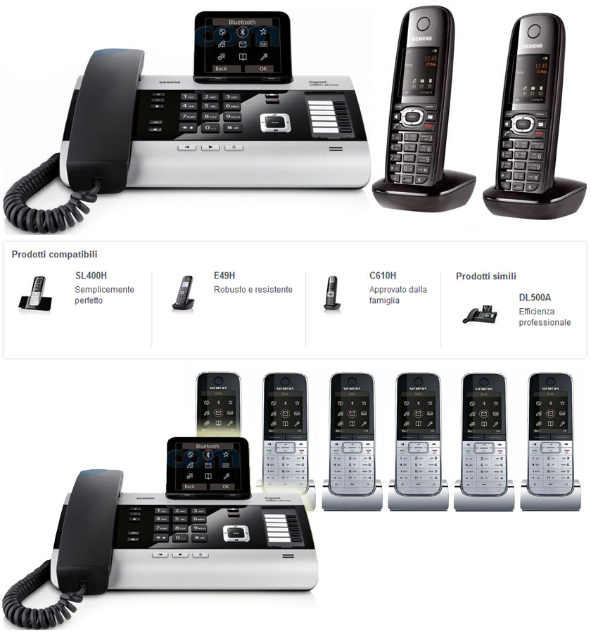 sales plan lifetime pay Telefon de birou cu VOIP şi ISDN şi linie fixă în aşteptare DX800A Gigaset  – CENTRALE TELEFONICE SIEMENS PANASONIC | Partner Telecom